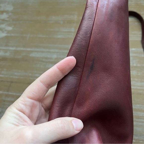 Madewell The Zip Top Transport Crossbody Purse Maroon Classic Preppy Casual - Picture 7 of 7